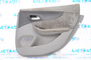 Door trim card rear right Chevrolet Impala 14-20 gray with gray insert leather, armrest leather, for dry cleaning
