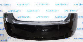 Rear bumper bare Chevrolet Impala 14-20 black, dented, scratches, broken fasteners