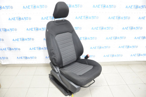 Passenger seat Ford Edge 15-17 without airbag, manual, cloth black