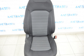 Passenger seat Ford Edge 15-17 without airbag, manual, cloth black