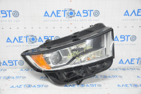 Headlight front right bare Ford Edge 15-18 dorest halogen, torn plug