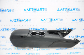 Console central armrest and cup holders Ford Mustang mk6 15-23 complete leather black, scratch