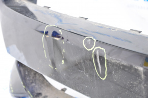 Front bumper bare Ford Mustang mk6 15-17 black, tear crepe, creases