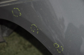 Quarter wing rear left Hyundai Sonata 11-12 graphite, small bumps