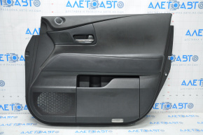 Door trim card front right Lexus RX350 RX450h 10-12 black with black insert leather, armrest black leather, leather tear