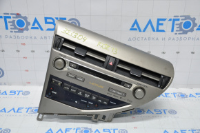 Radio, Tape recorder, Climate control, Panel assembly Lexus RX350 RX450h 10-15 type 3, peeling chrome