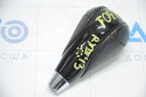 Gear knob Lexus RX350 RX450h 10-15 leather ebony, pokes on leather and wood