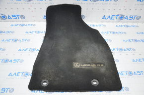 Interior mat front right Lexus RX350 10-15 cloth black, for cleaning,