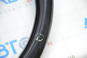 Naked steering wheel Lexus RX350 RX450h 13-15 rest leather black with wood, no buttons, scratch on wood