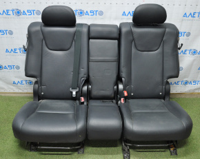 Rear row of seats 2 row Lexus RX350 10-12 with airbag leather black, bumper on the right side