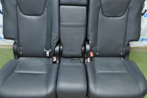 Rear row of seats 2 row Lexus RX350 10-12 with airbag leather black, bumper on the right side