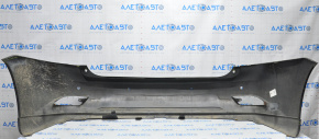 Rear bumper bare Lexus RX350 RX450h 10-15 for parking sensors black, broken crepe, cracks
