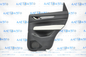 Door trim card rear right Mazda CX-5 17-23 leather, black with beige insert