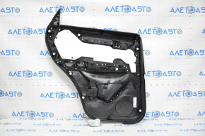 Door trim card rear right Mazda CX-5 17-23 leather, black with beige insert