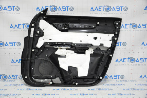 Door trim card front left Mazda CX-5 17-23 leather, black with beige insert, scratch