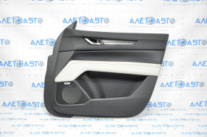 Door trim card front right Mazda CX-5 17-23 leather, black with beige insert
