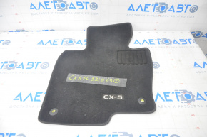 Carpet interior front left Mazda CX-5 17-25 cloth black, burnt