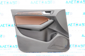 Door trim card front left Audi Q5 8R 09-12 black with brown insert