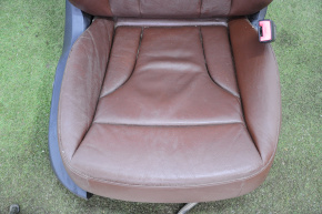 Passenger seat Audi Q5 8R 09-17 with airbag, electric, leather brown
