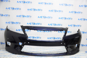 Front bumper bare Lexus ES300h ES350 13-15 pre-rest for parking sensors blue torn broken fastening