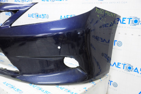 Front bumper bare Lexus ES300h ES350 13-15 pre-rest for parking sensors blue torn broken fastening