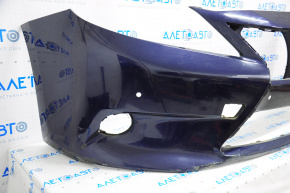 Front bumper bare Lexus ES300h ES350 13-15 pre-rest for parking sensors blue torn broken fastening