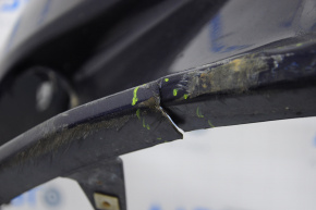 Front bumper bare Lexus ES300h ES350 13-15 pre-rest for parking sensors blue torn broken fastening