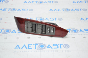Front left window lift control Lexus LS460 LS600h 07-12 with wood trim light brown