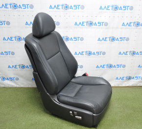 Passenger seat Lexus LS460 LS600h 07-09 with airbag, electric, leather black, broken fastening pads