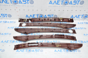 Set of interior trims for wood Lexus LS460 broken fasteners, defective dashboard trims