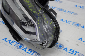 Headlight front right Nissan Sentra 20-25 complete LED with fastening cracks