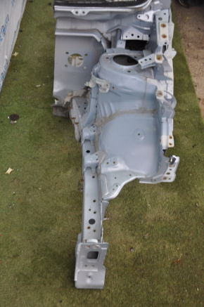 Front left quarter Toyota Prius V 12-17 blue, dented