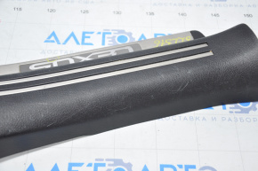 Door sill trim rear left Lexus LS460 LS600h 07-17 black scratches, worn, bump on chrome