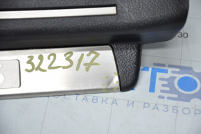 Door sill trim rear right Lexus LS460 LS600h 07-17 black worn, bumps on chrome