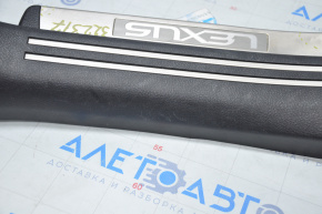 Door sill trim rear right Lexus LS460 LS600h 07-17 black worn, bumps on chrome