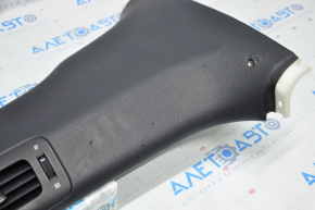 Center pillar trim lower left Lexus LS460 LS600h 07-08 leather black, for re-upholstery