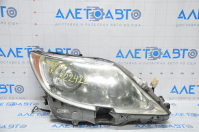 Front right headlight complete Lexus LS460 07-09 for headlight washer, broken fasteners, for polishing