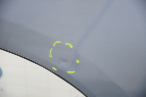 Door bare rear right Toyota Highlander 08-13 blue 8S7, with regular overlay, bumpers