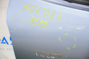 Naked tailgate Toyota Highlander 08-13 electric, blue 8S7, pokes