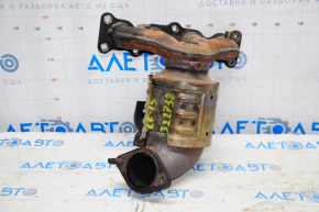 Exhaust manifold with catalytic converter Hyundai Sonata 15-19 2.4 without one stud