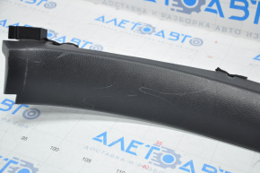 Rear pillar trim lower left Lexus LS460 LS600h 07-17 black scratches, broken fasteners, worn