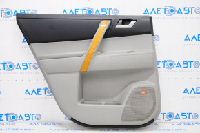 Door trim card rear left Toyota Highlander 08-10 gray leather, JBL