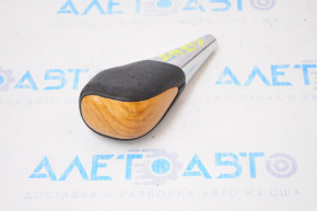 Gear knob Toyota Highlander 08-13 black, wood grain