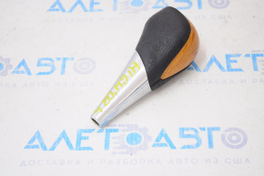 Gear knob Toyota Highlander 08-13 black, wood grain