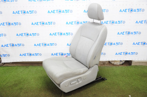 Driver's seat Toyota Highlander 08-10 with airbag, gray leather, leather peeled