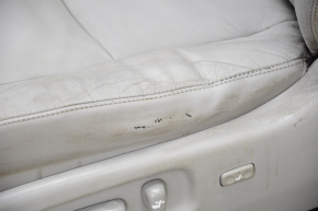 Driver's seat Toyota Highlander 08-10 with airbag, gray leather, leather peeled