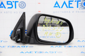 Side mirror right complete Toyota Highlander 08-13 7 pins, heated, blue