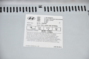 Radio tape recorder Hyundai Sonata 15-17 small display