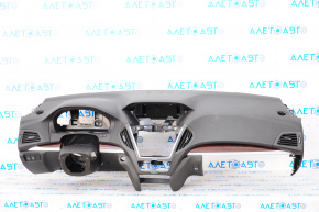 Dashboard front panel without AIRBAG Acura MDX 14-20 black