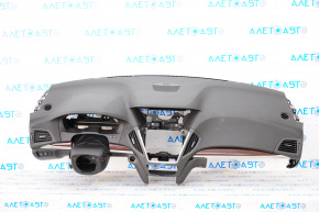 Dashboard front panel without AIRBAG Acura MDX 14-20 black